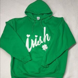 Gildan Heavy Blend Green Irish Printed Hoodie - 2X